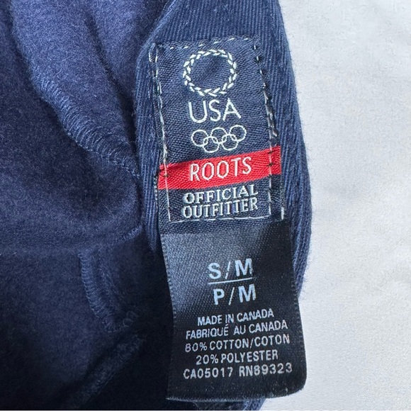 2004 Roots Greece Olympics Team USA Blue Flat Cap Newsboy Cabbie Beret Hat S/M - Picture 10 of 12